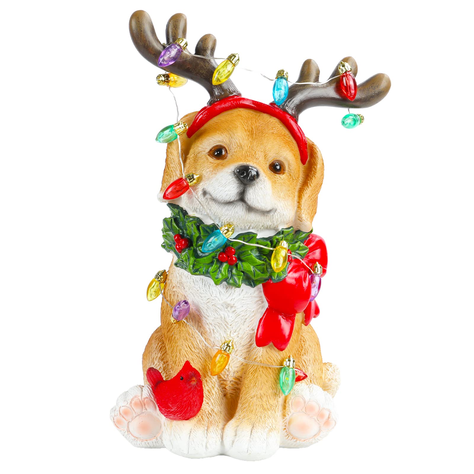 Amazon.com: Mumtop Christmas Dog Decorations with LED Lights, Dog